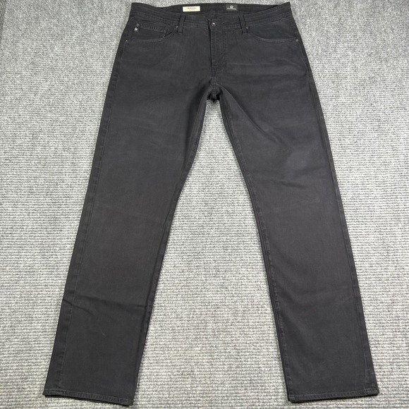 AG Adriano Goldschmied The Graduate‎ Tailored Leg Mens 36x32 Black Denim Jeans - Picture 1 of 14